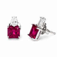 Ohrringe Ultima Edizione Dame Rosso in Silber OAO7318 ROSSO